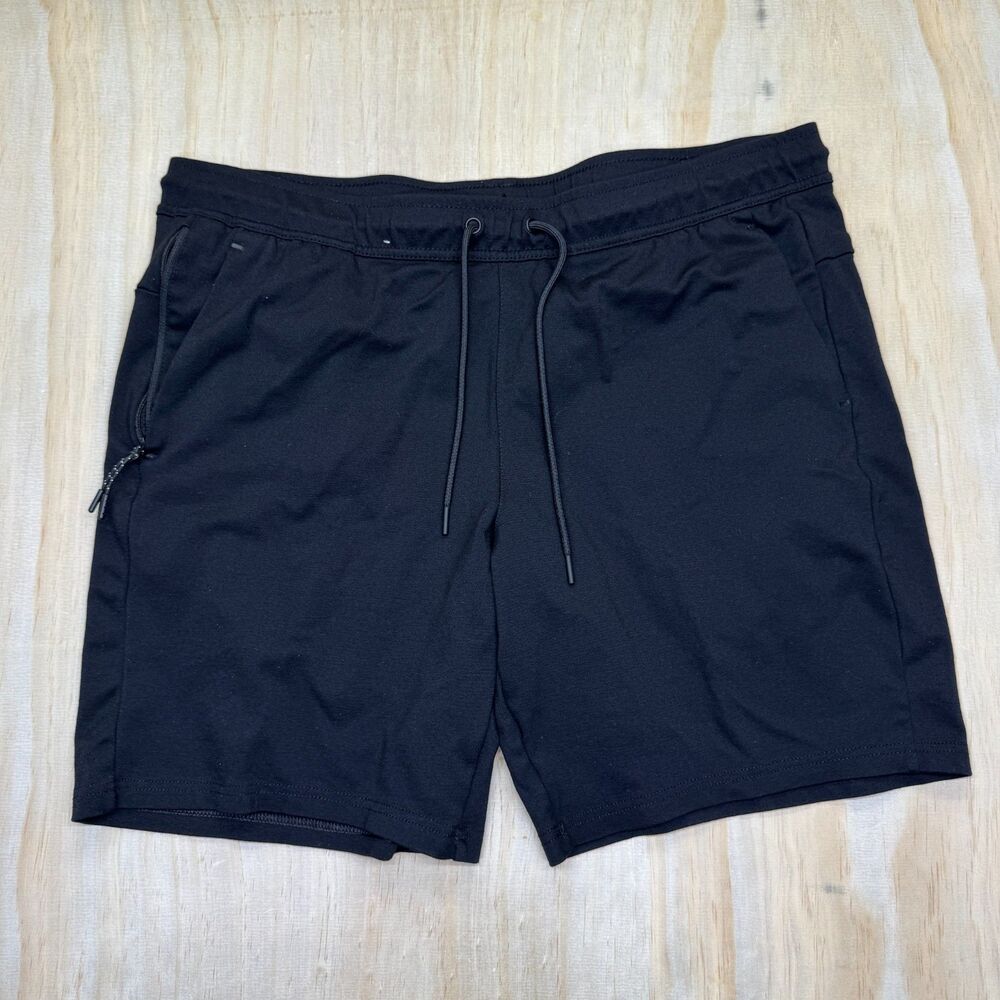 USED XL Members Mark Black Mens LUXE Shorts